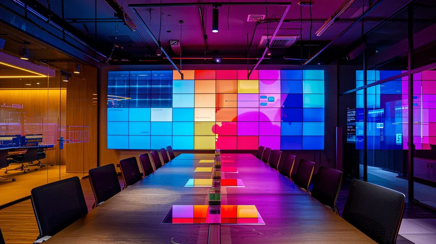 a well-organized modern office workspace showcases a sleek digital dashboard displaying a colorful and clear comparative table of security strategies, illuminated by ambient lighting that highlights the importance of cybersecurity in a tech-driven environment.