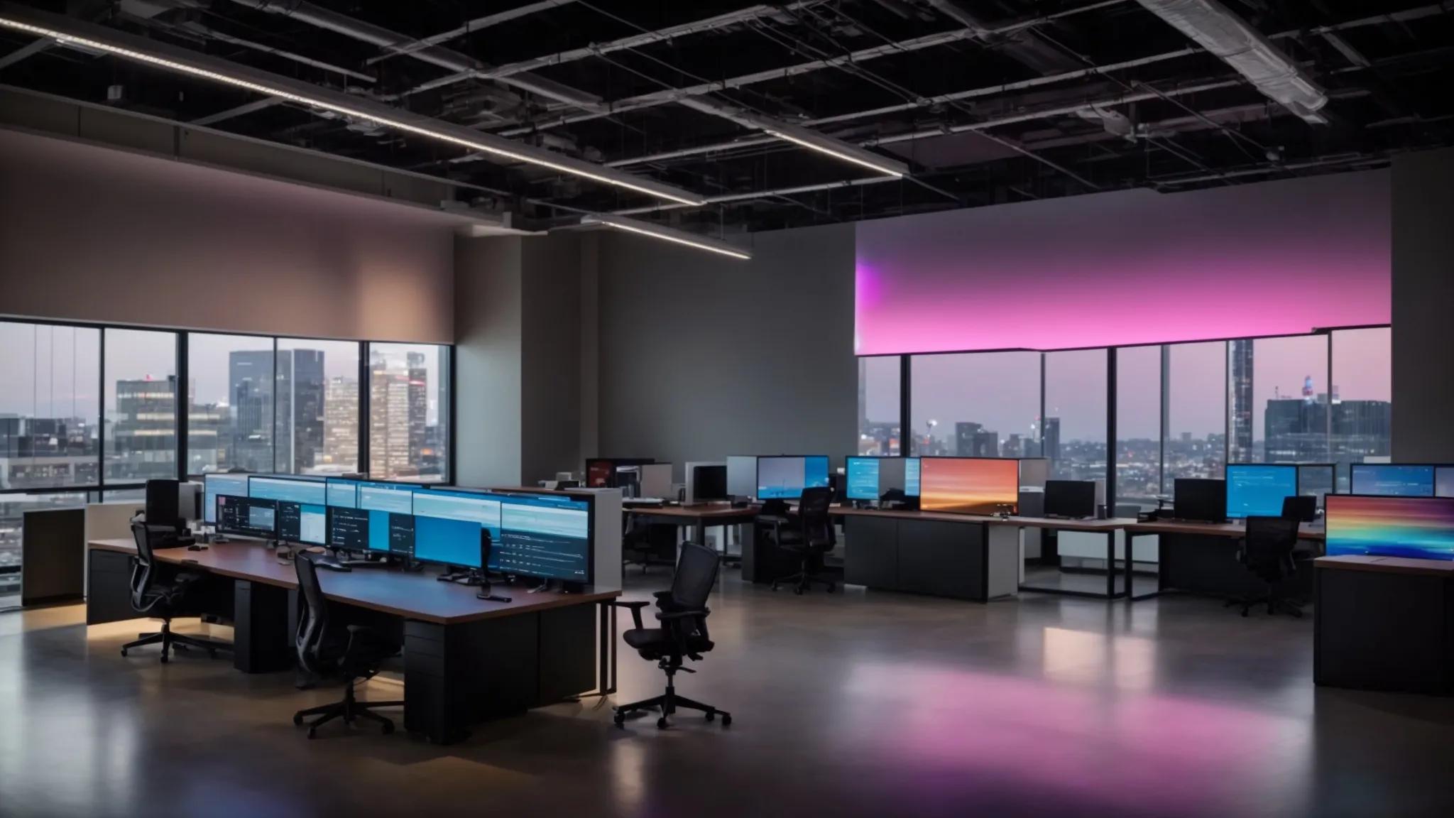 a sleek, modern office workspace is dominated by a high-tech computer displaying a dynamic, color-coded comparison chart of local versus cloud backup systems, illuminated by soft, ambient lighting that highlights the contrasting data points for clarity.